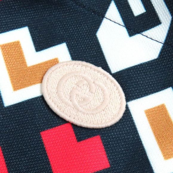 Gucci 23AW 752639 All-over Design Shorts Navy White Red XS With Box Made In